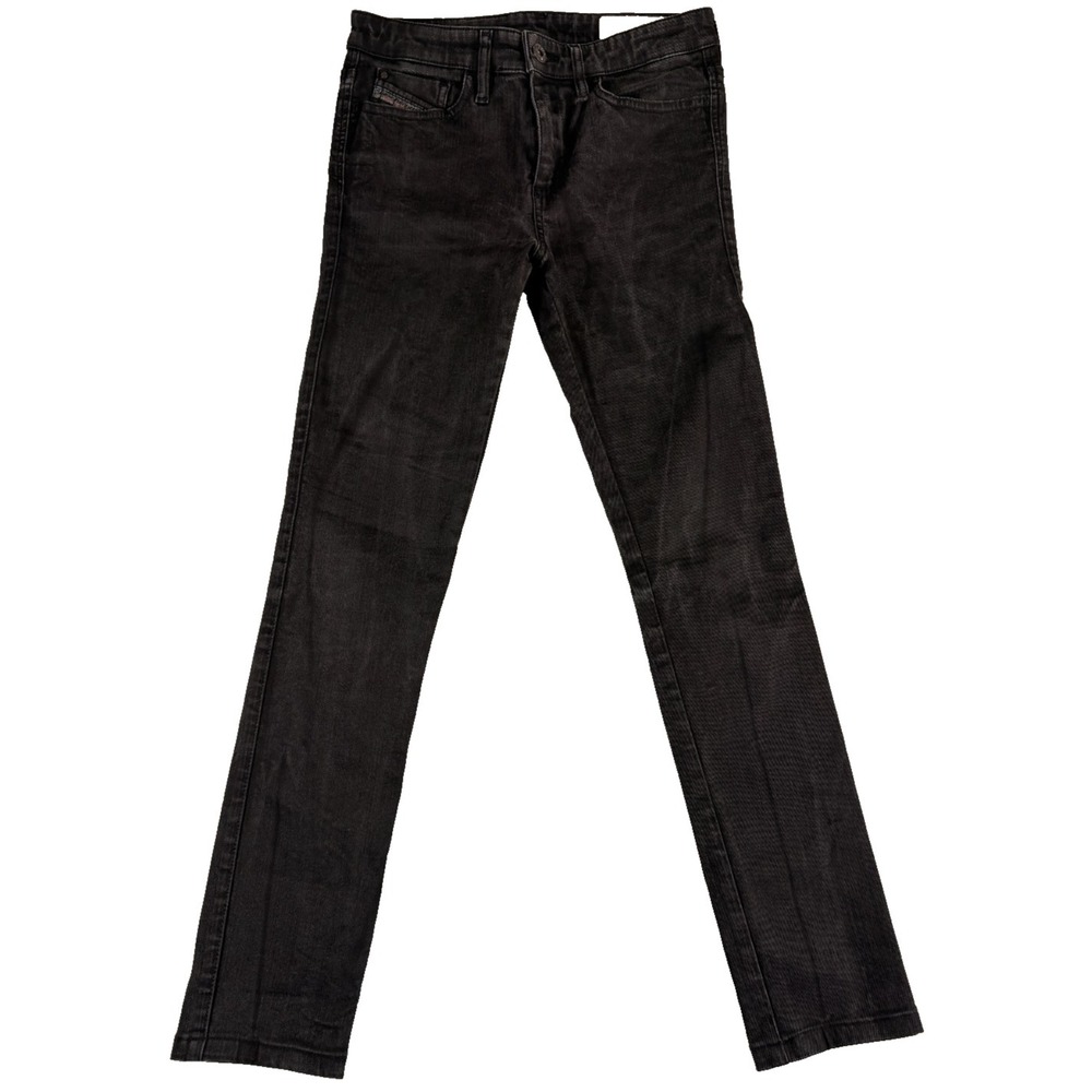 Diesel Skinzee Super Slim Skinny Jeans Women 27x32 (27x26.5) Black Denim‎ Cotton